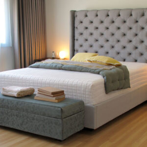 cama provenza 140×190 + puff + colchón clínico