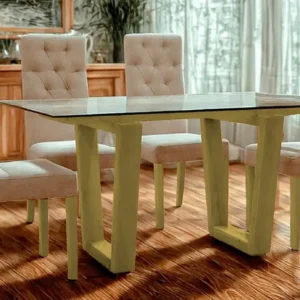 comedor menfis 6 puestos + sillas spasso pino cipres