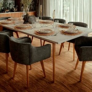 comedor oikos con sillas picasso