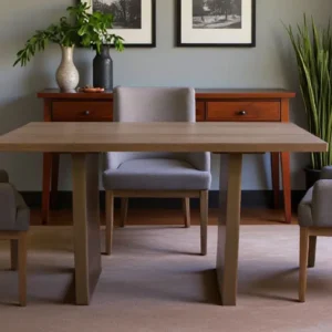 comedor berlutti con sillas azurro