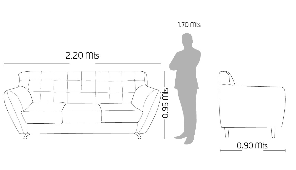 sofá acentto 3 puestos sofá acentto 3 puestos
