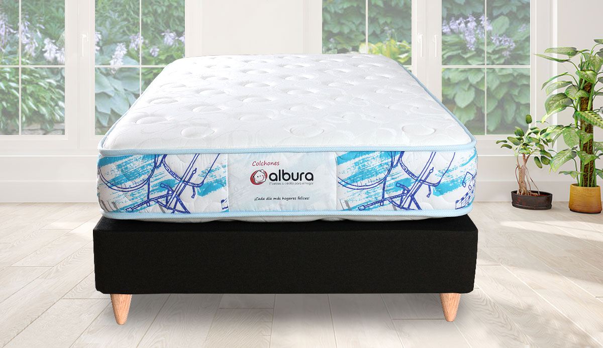 colchón esparkids + base somier colchón esparkids + base somier